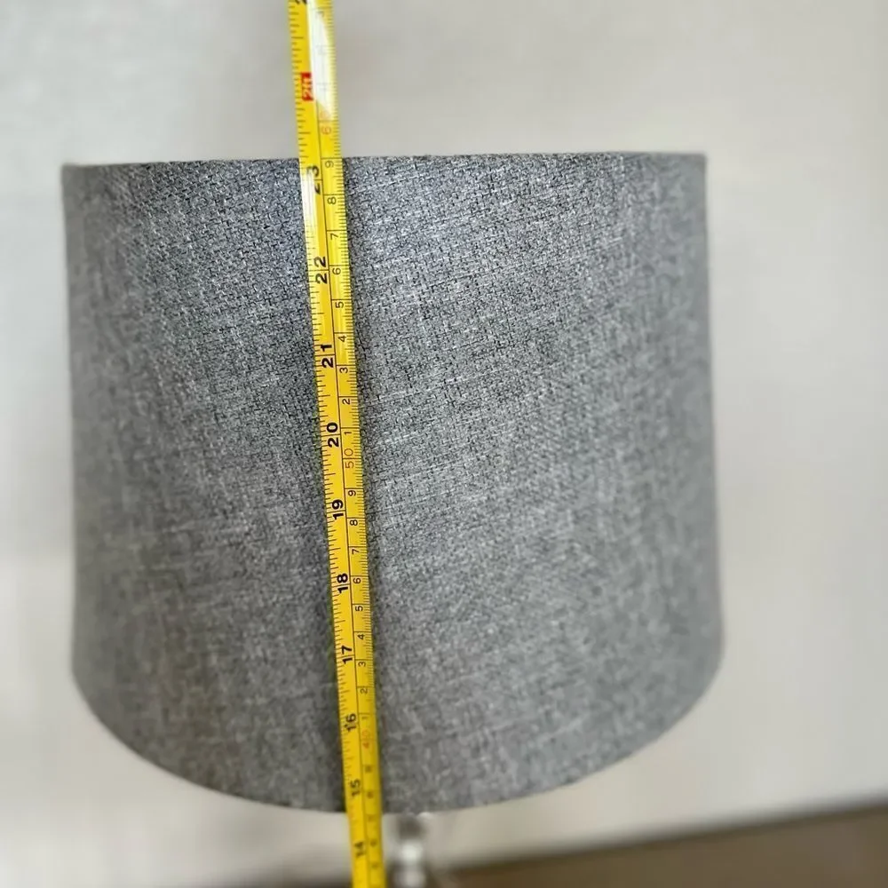 Acrylic Crystal Table Lamp Gray Shade